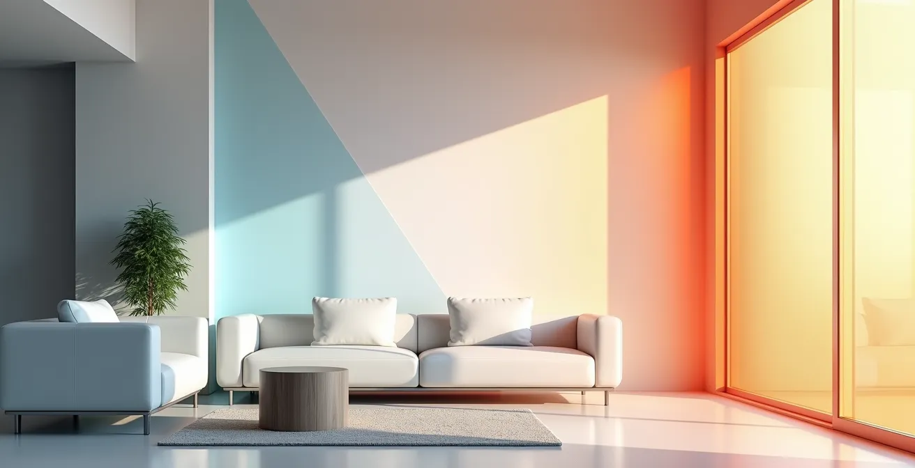 Graphique montrant la courbe de température stable et lisse obtenue avec un climatiseur Inverter, comparée à la courbe en dents de scie d'un système On/Off.