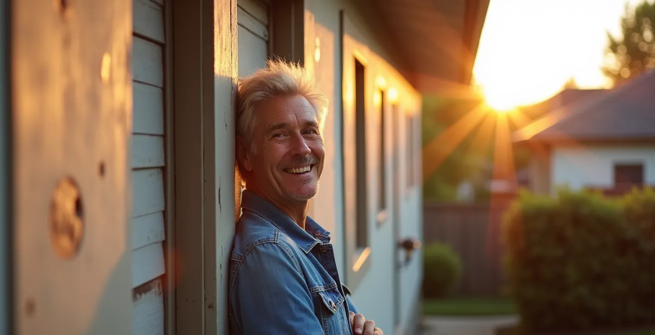 Comparaison avant-après d'une façade de maison montrant l'évolution de passoire thermique à maison isolée